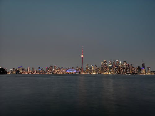 Free City Skyline During Nighttime Stock Photo
