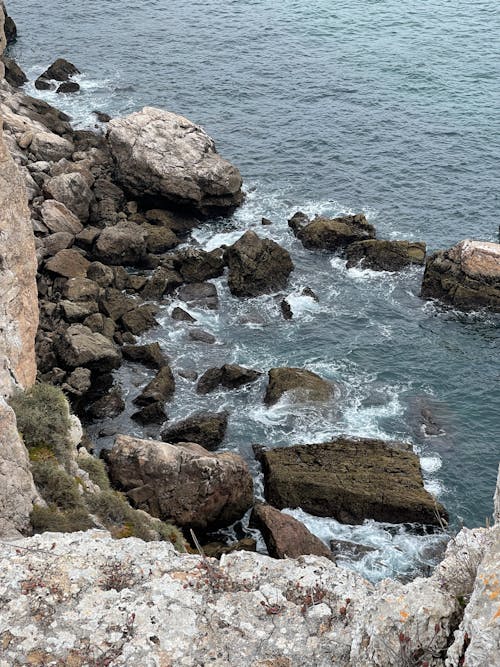 Foto profissional grátis de água, costa do penhasco, mar