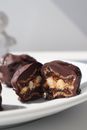 Chocolate Cake on White Ceramic Plate