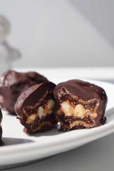 Dark Chocolate Hand-dipped Dark Chocolate Figs