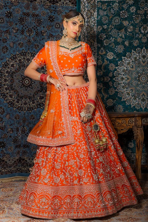 คลังภาพถ่ายฟรี ของ lehenga, การถ่ายภาพ, ชุด