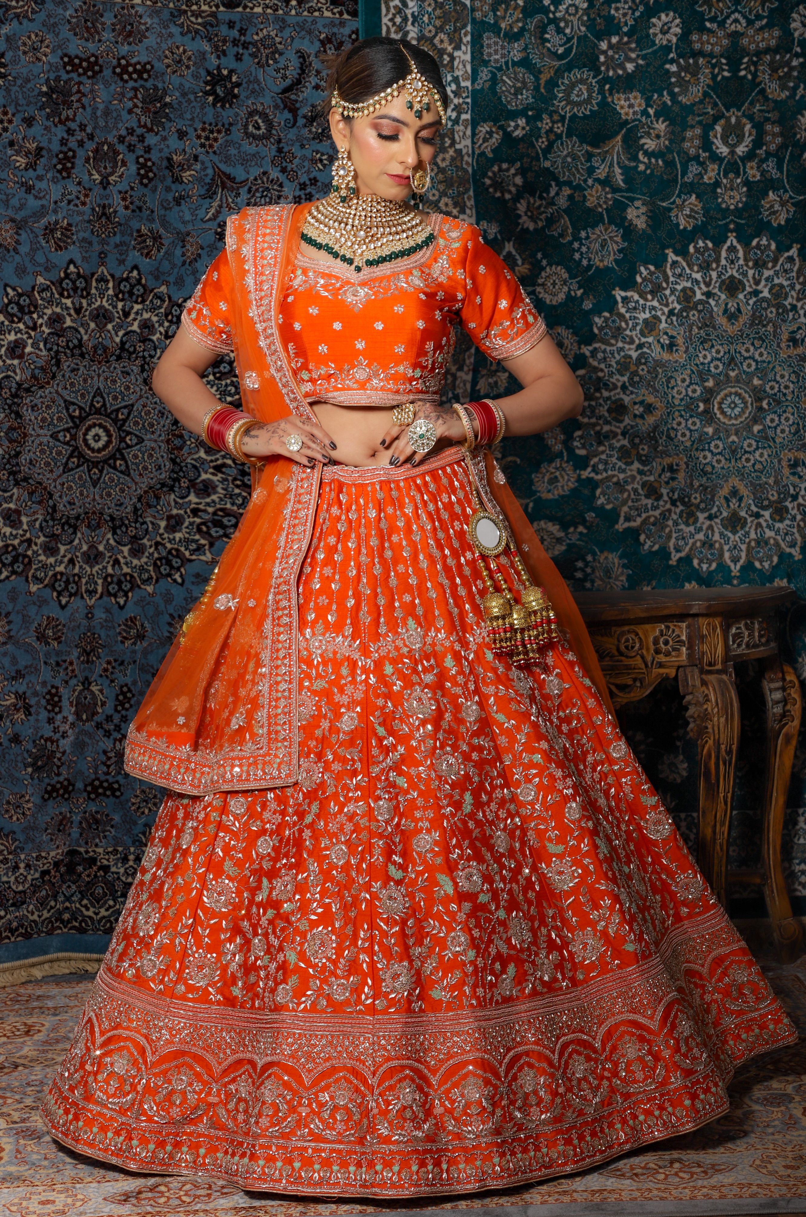 Orange Lehenga