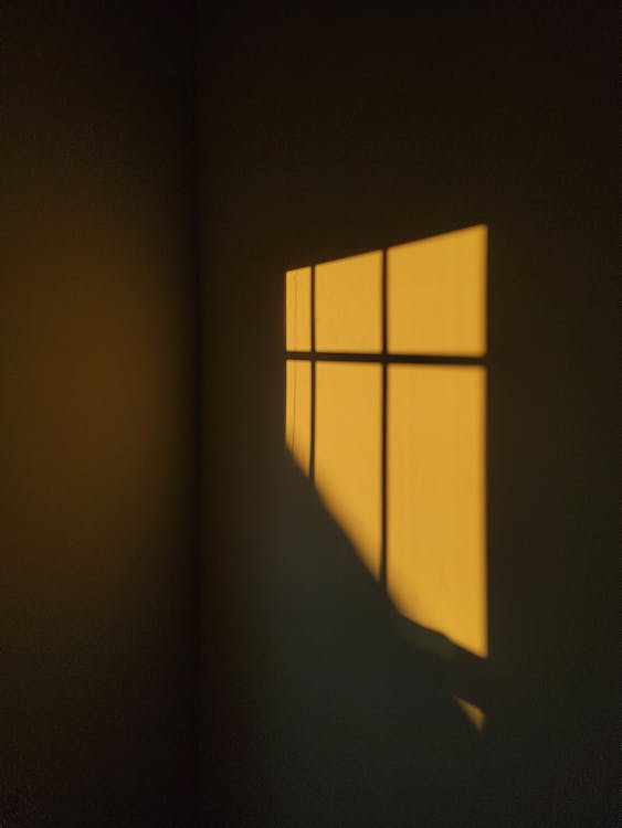 Light and Shadow of Window Frame on the Wall · Free Stock Photo