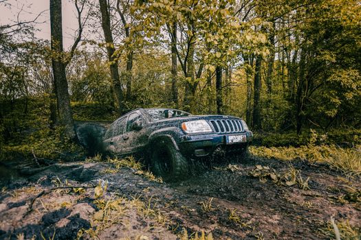 4x4 Vehicle Driving on Dirt
