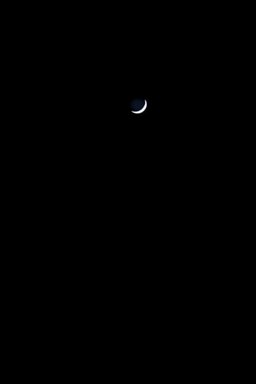 Crescent Moon On a Black Sky