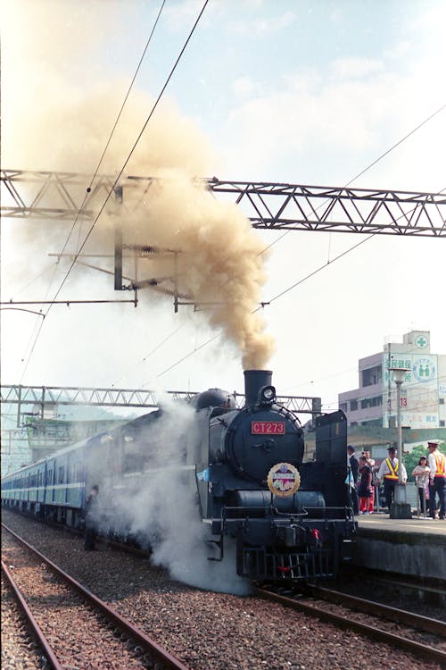 
Smoke Coming Out a Black Train