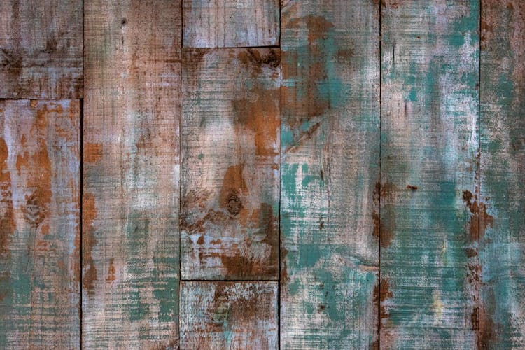 Green And Brown Wooden Surface