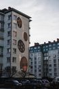Mural Paintings on a Building Wall