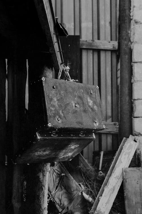 Darmowe zdjęcie z galerii z budka, czarno-biały, dom