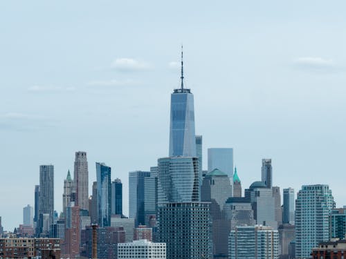 Free New York City Skyline with its Landmark Building Stock Photo