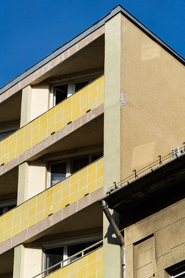 Low Angle Shot Of Apartment Buildings