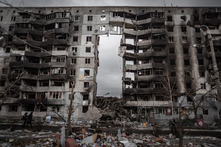 Exploded House In Borodyanka