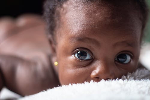 Close-Up Shot of a Baby's Eyes