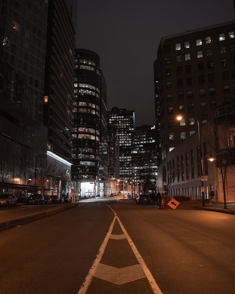 Vancouver Street At Night