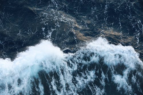 Drone Shot of Ocean Waves