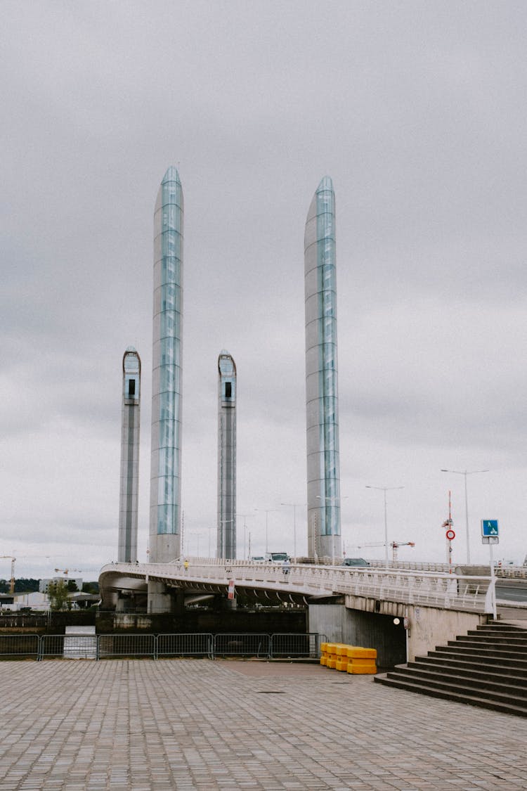 Pont Jacques Chaban Delmas Bridge In Bordeaux, France