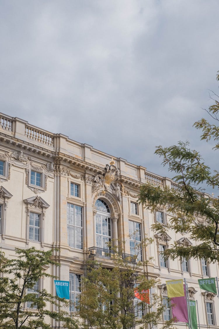 Trees Beside Humboldt Forum In Berlin