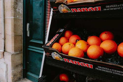 Orange Fruits in a Box