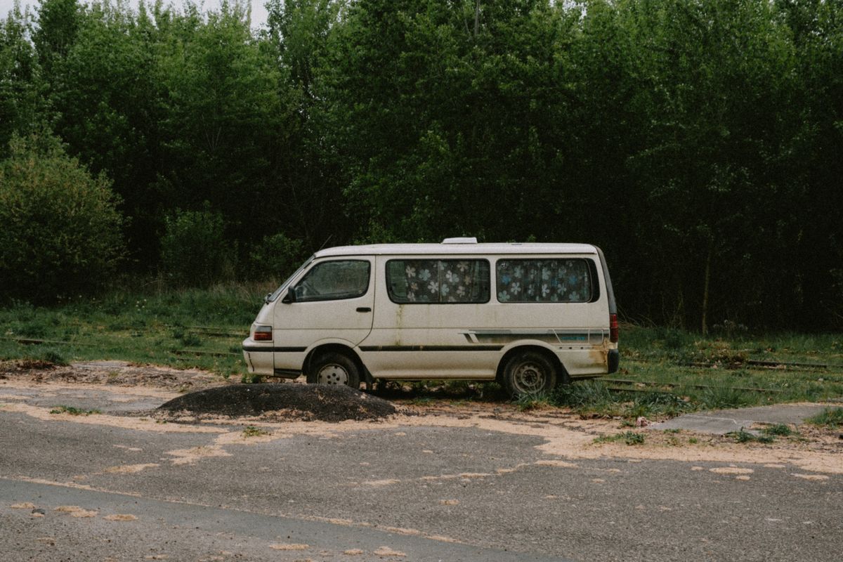 man with a van in Reedham — Man with a Van in Reedham — the working end of the job