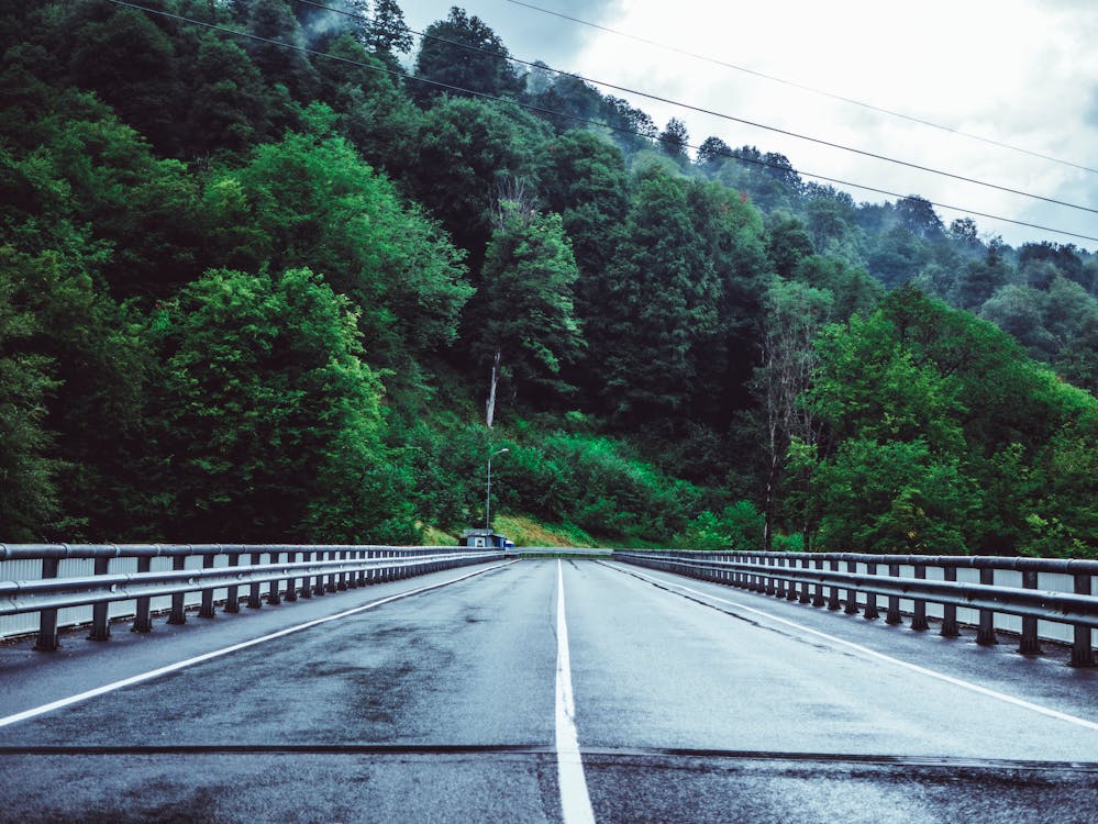 Gray Concrete Road