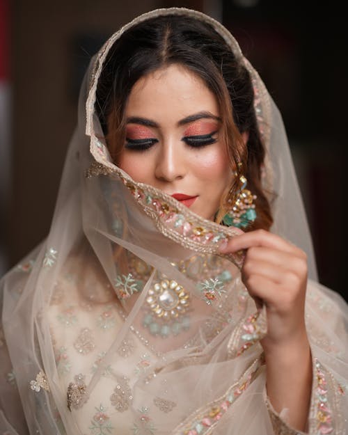 Foto profissional grátis de casamento indiano, caxemira, cortina