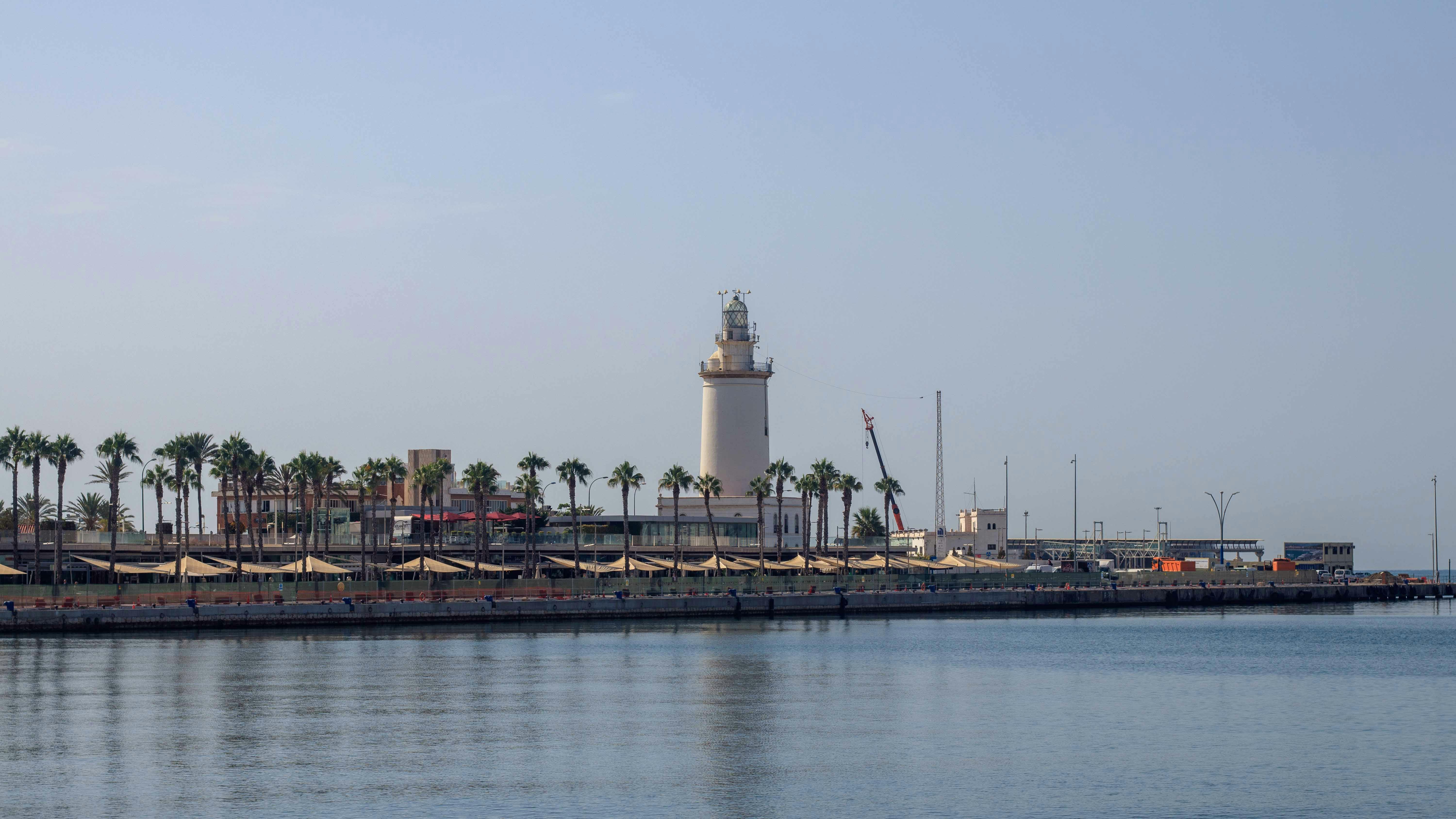 la farola de malaga under blue sky