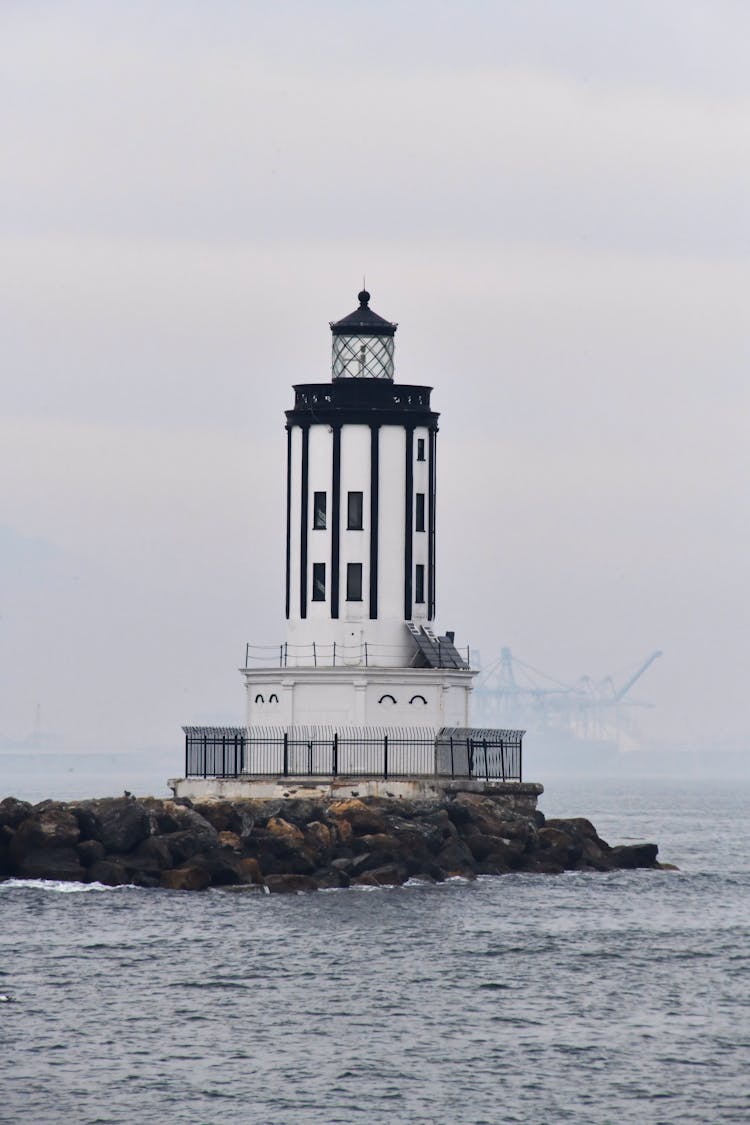 The Angels Gate Light In Los Angeles Harbor