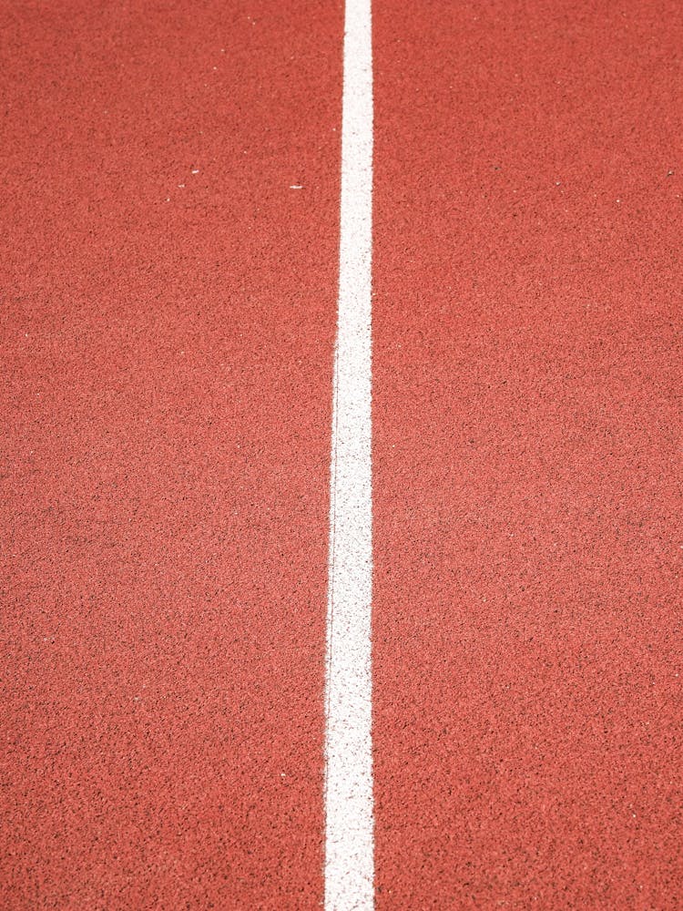 White Line On A Court 