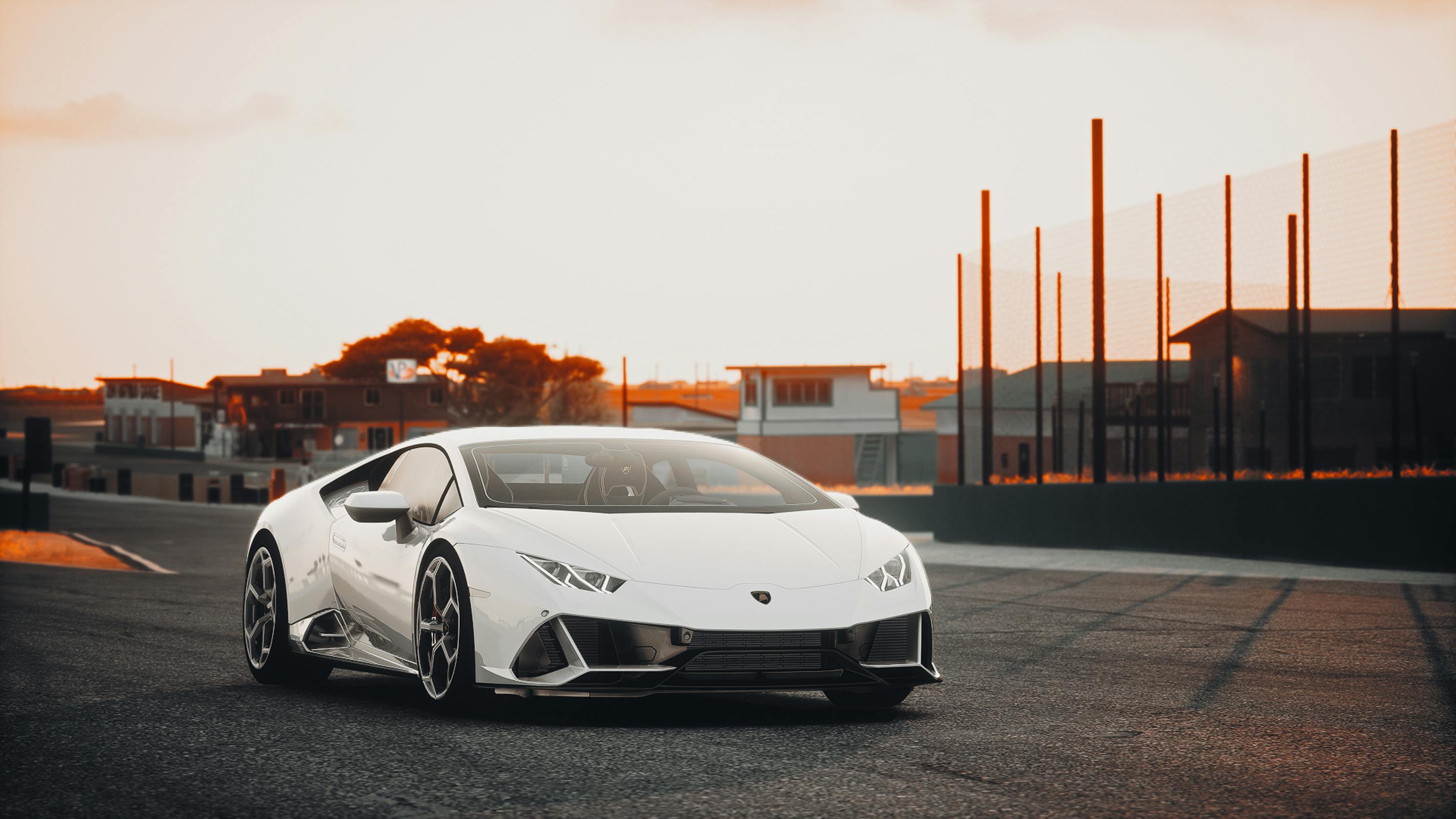 White lamborghini huracan Wallpapers Download