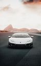 Stunning 2020 Lamborghini Huracan in White at Rio during Sunset.