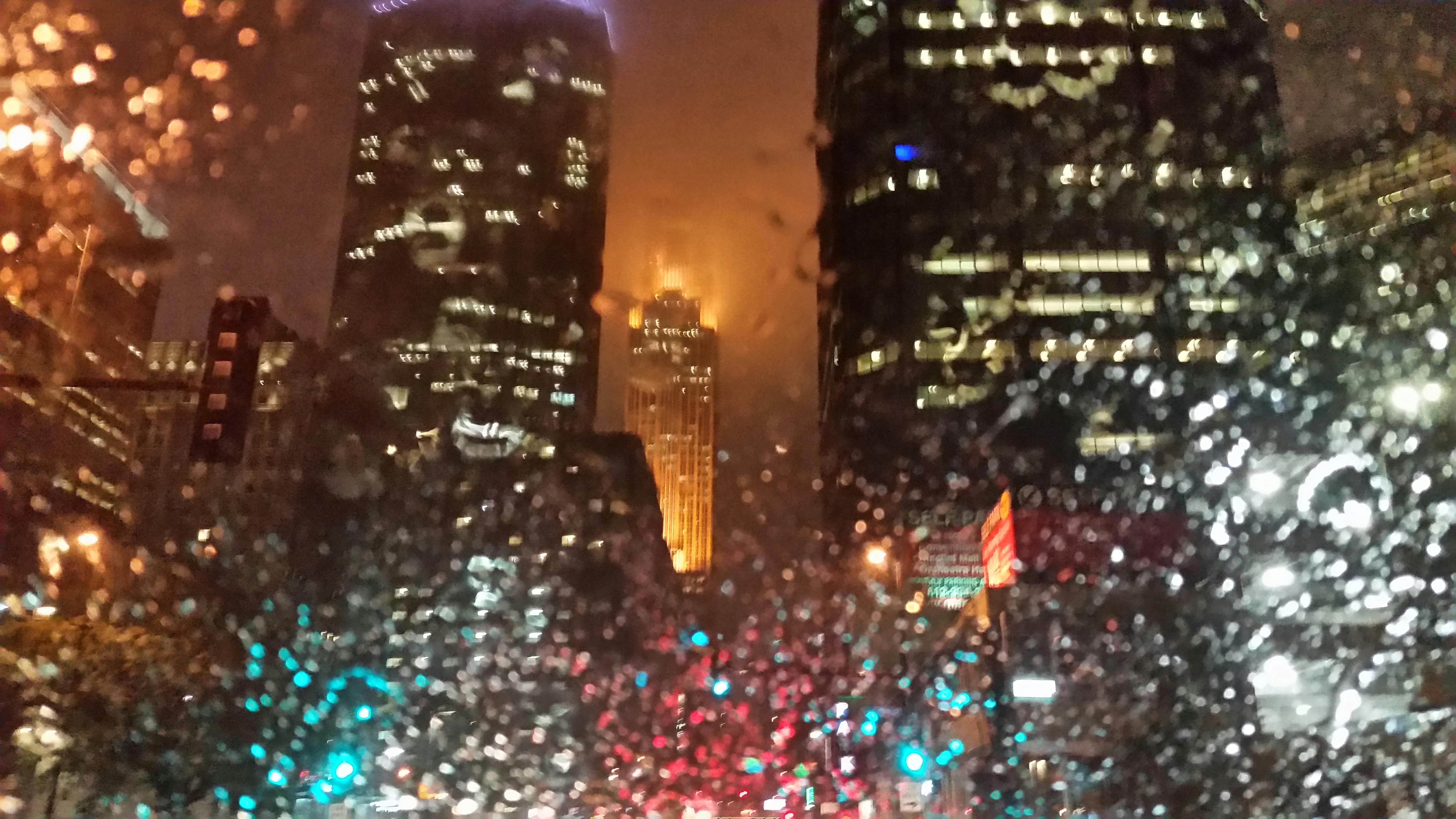 Free stock photo of city lights, minneapolis, rain