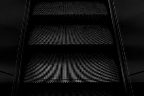 Free Black and White Striped Stairs Stock Photo