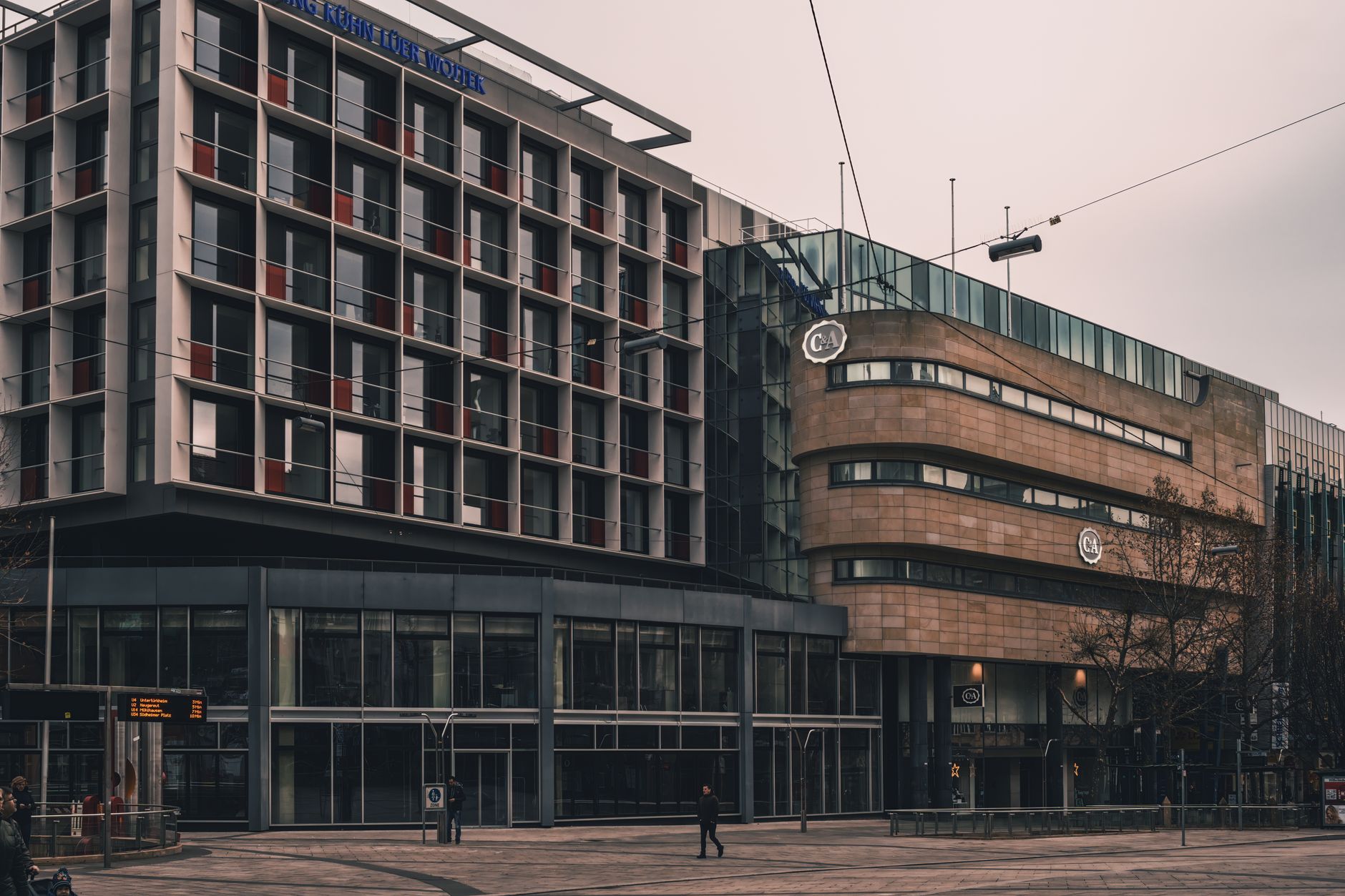 Brown and White Concrete Building