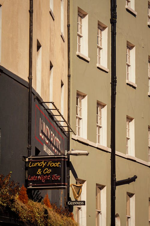 Signage outside a Bar