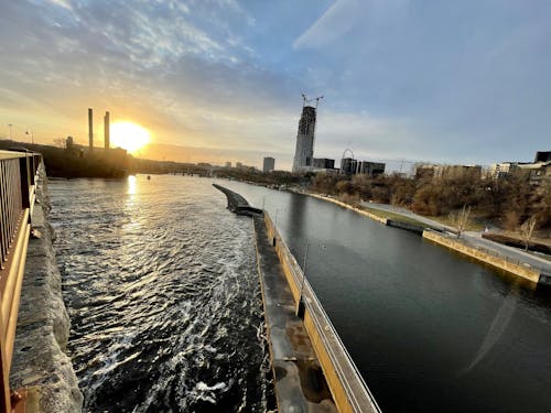 Ilmainen kuvapankkikuva tunnisteilla auringonlasku, iso joki, mississippi joki