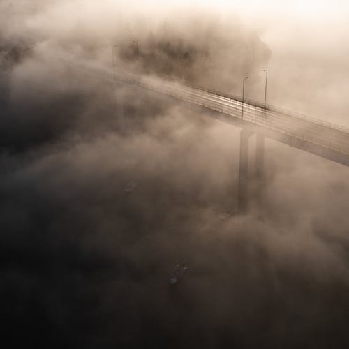 Bridge Covered in Fog