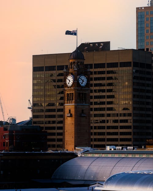Buildings and Central Station Clock Tower, Sydney, Australia 