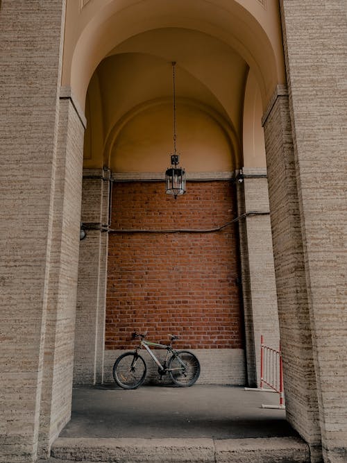 Bicycle Under Arch 