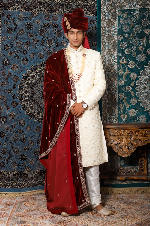 A Handsome Man Wearing Sherwani 