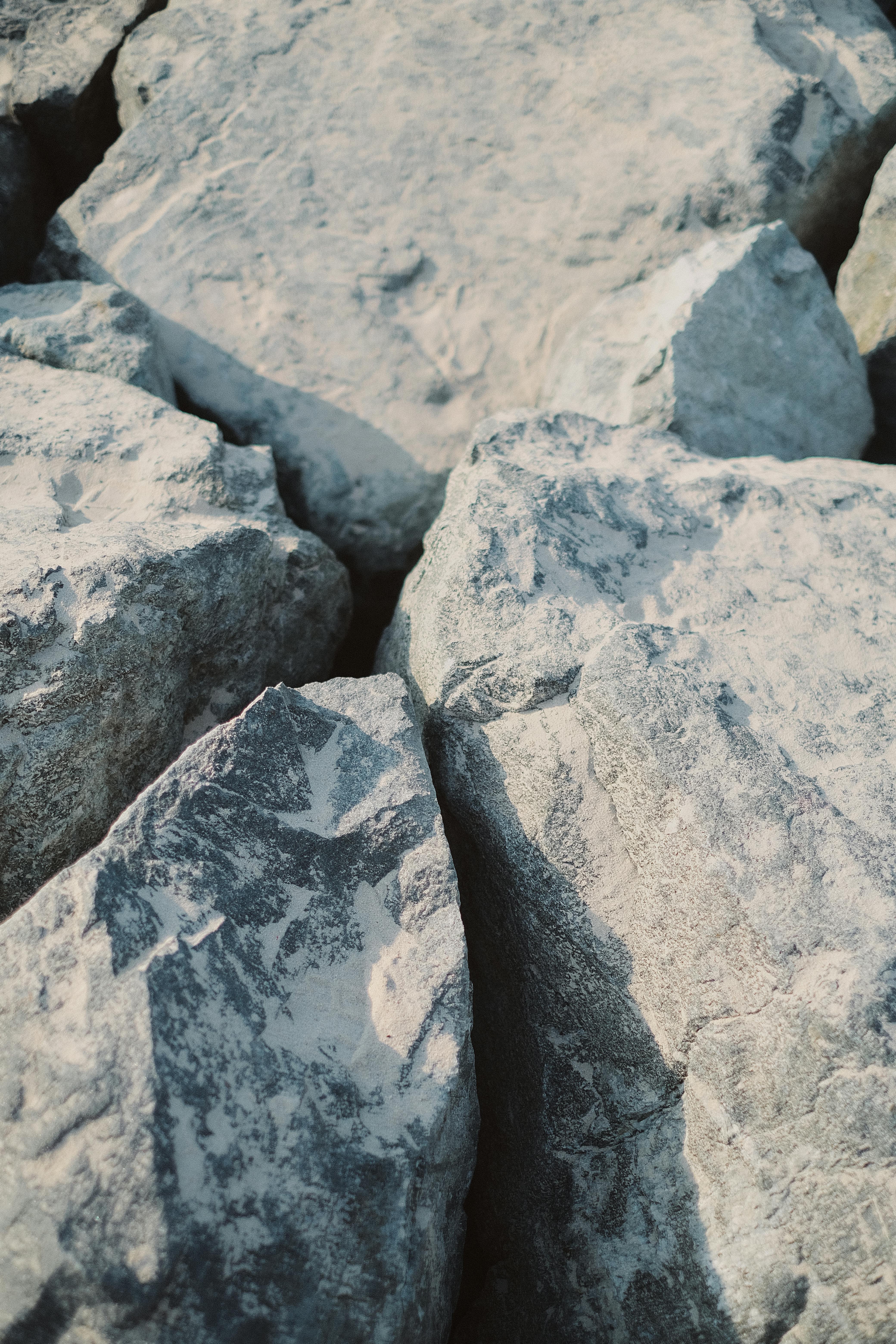 Detailed view of textured rocks in Dubai, showcasing natural patterns and formations.