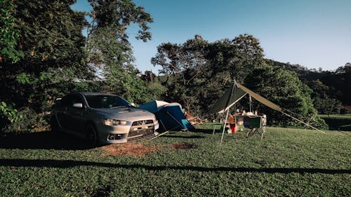 Ücretsiz araba, çadır, kamp içeren Ücretsiz stok fotoğraf Stok Fotoğraflar