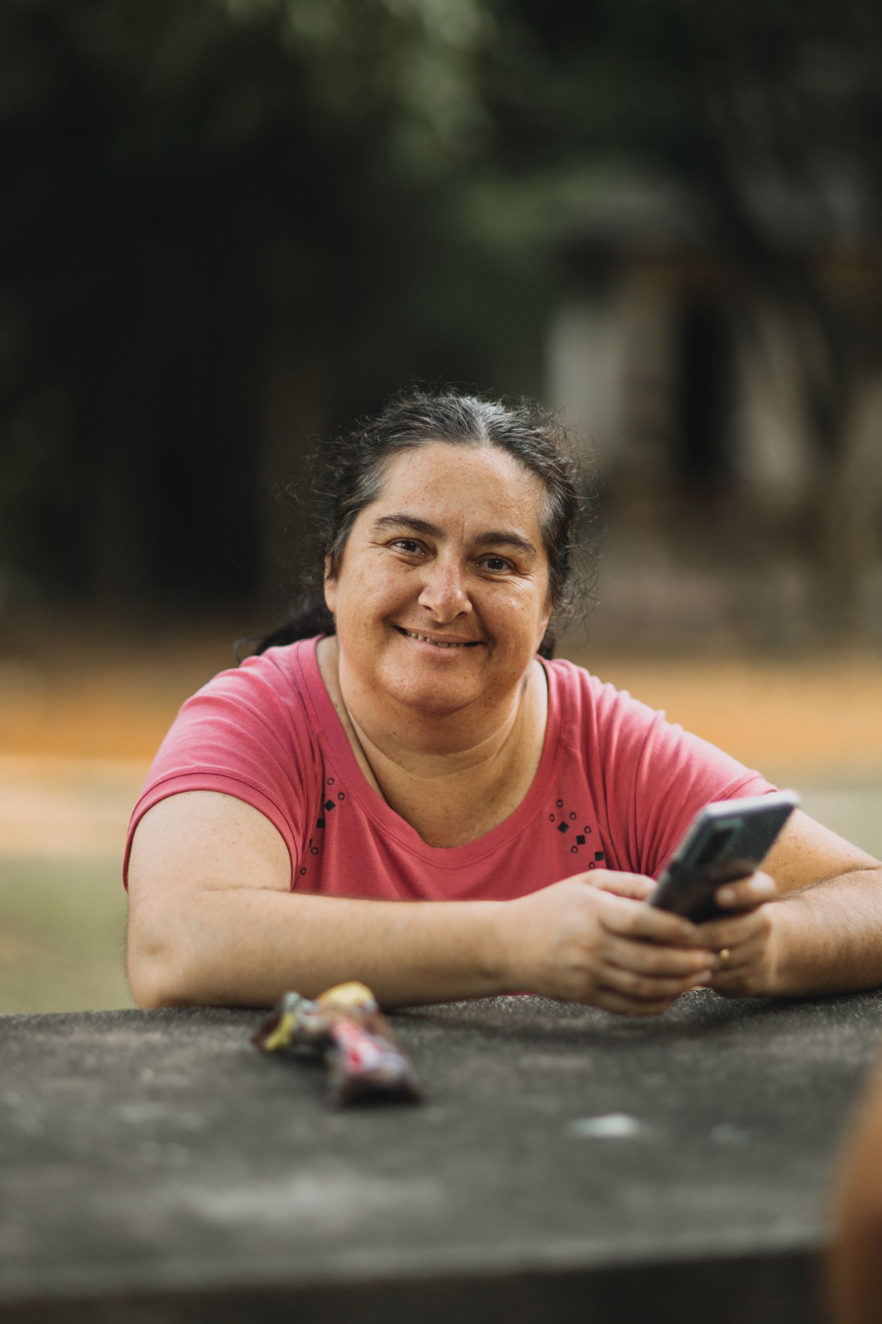 Woman smiling confidently