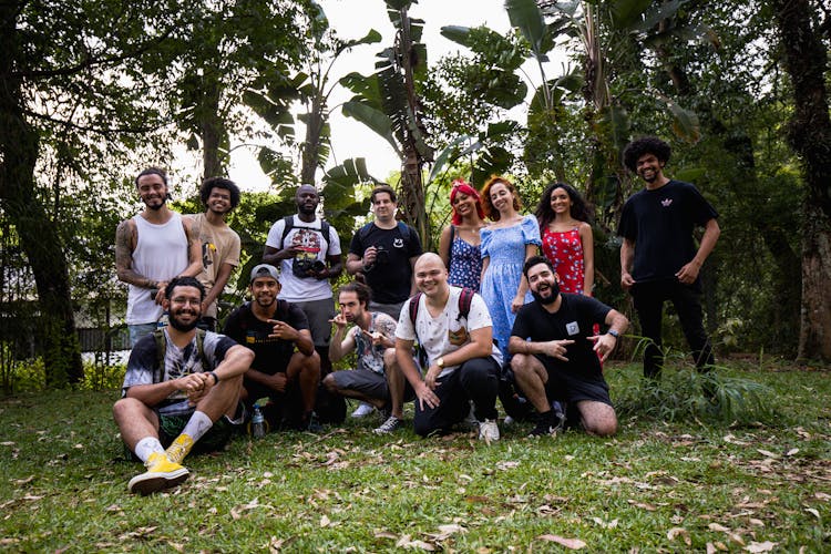 Group Portrait Of Friends