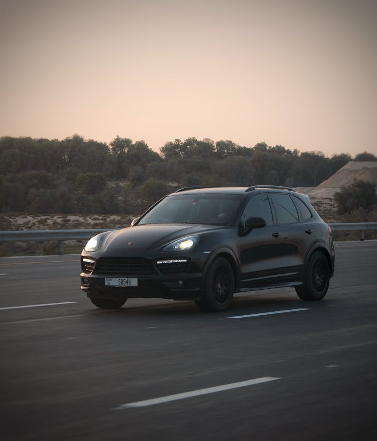 Black Car On The Road