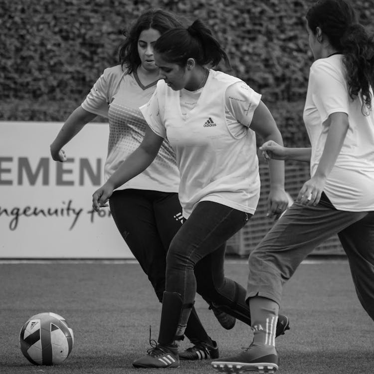 Women Playing Football