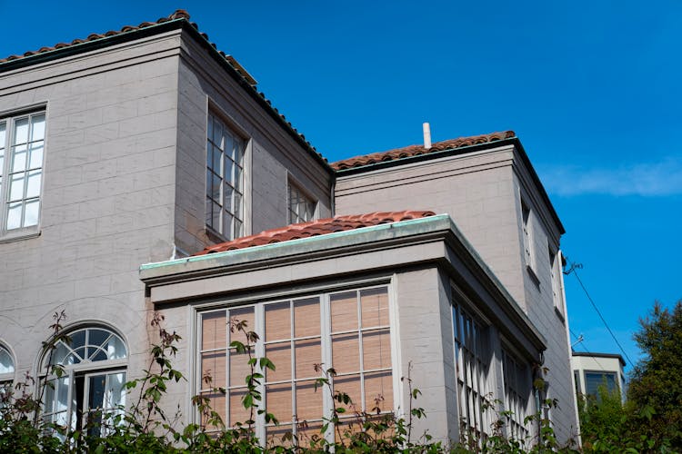 Low Angle View Of A House