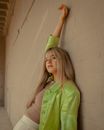 Woman in Green Button Up Shirt