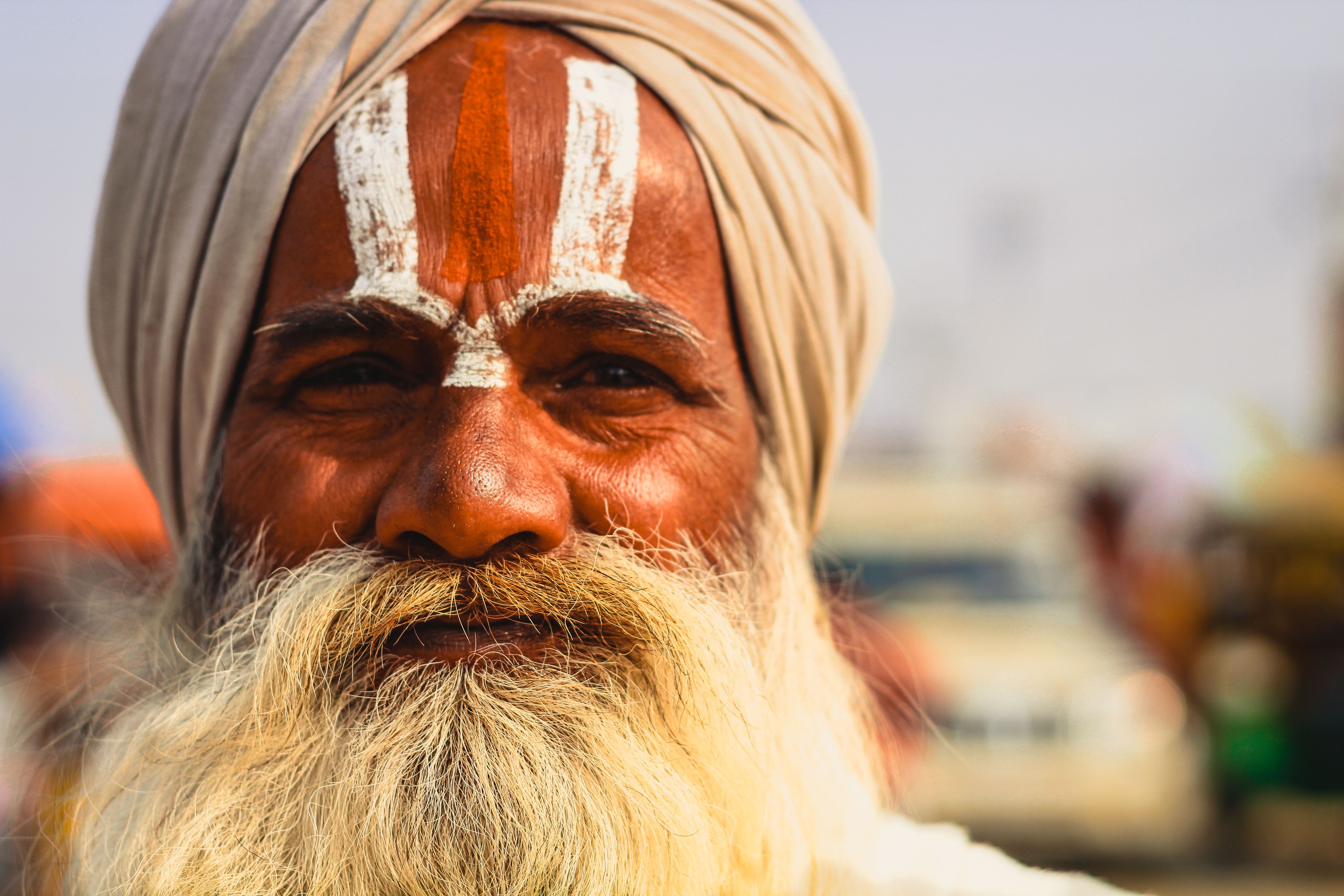 Close-up Photo of an Elderly Man with Turban · Free Stock Photo