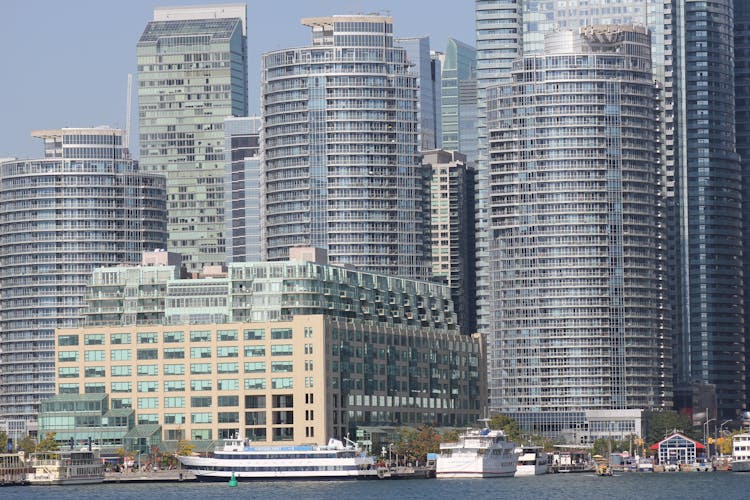 Toronto Skyline View From The Harbor