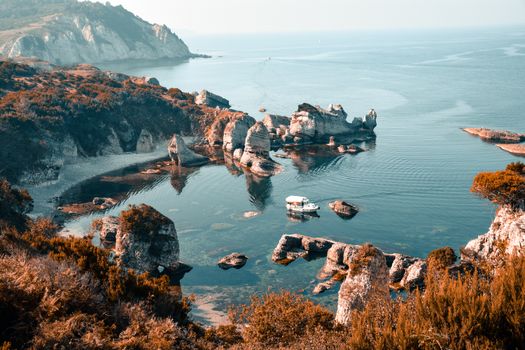 Rocks Formation in the Kilimli Bay in Turkey